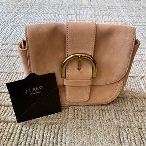 J. Crew Warm Blush Crossbody Buckle Bag